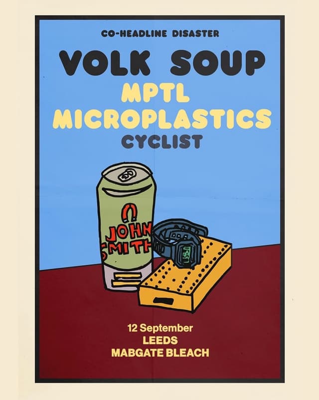 Poster for Volk Soup and MPTL Microplastics Co-Headline