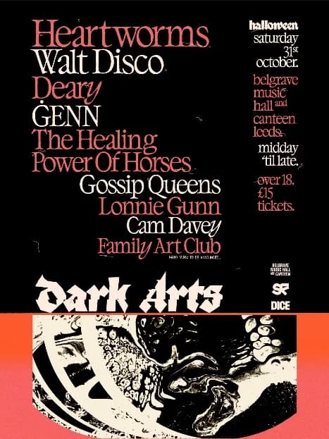 Poster for Dark Arts: Heartworms, Walt Disco, and More