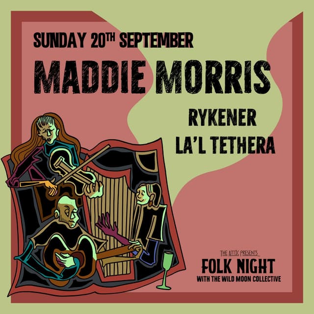 Poster for Folk Night with The Wild Moon Collective