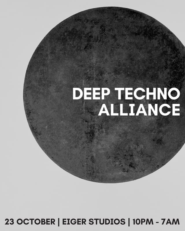 Poster for Deep Techno Alliance 2026