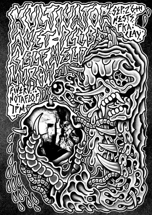 Poster for Pleb Tape Launch - w/ Kultivator // Avet // Pleb // Self Help // Luurch