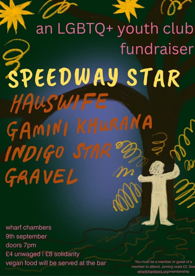 Poster for An LGBTQ+ Youth Club Fundraiser