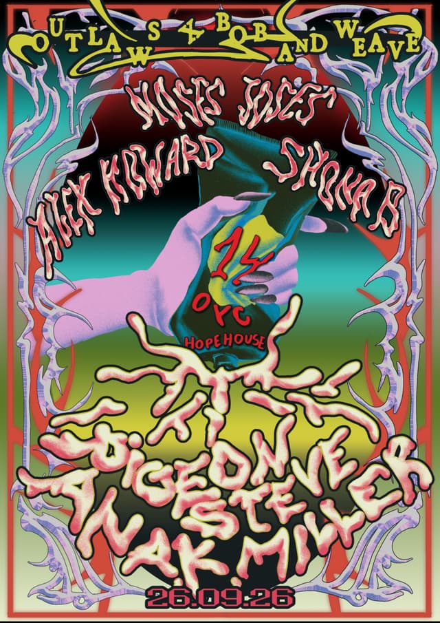Poster for Outlaws Yacht Clubs 14th Birthday