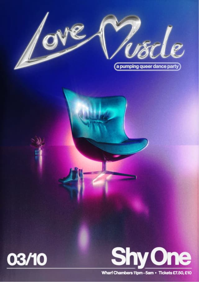 Poster for Love Muscle 11th Birthday w/ Shy One