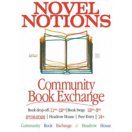 Poster for Novel Notions: Community Book Exchange