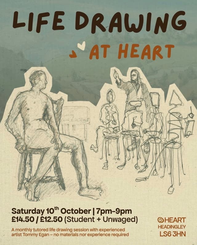 Poster for Life Drawing at HEART: Tommy Egan