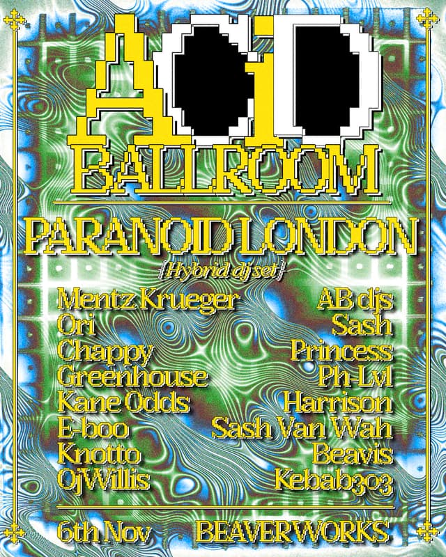 Poster for Acid Ballroom: Paranoid London