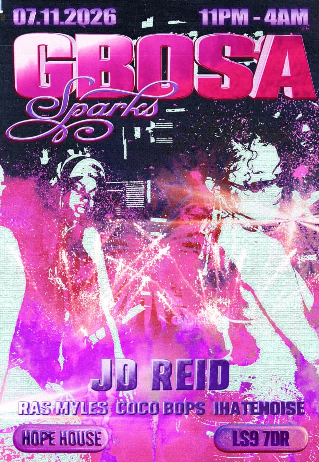 Poster for GBOSA Sparks w/ JD REID