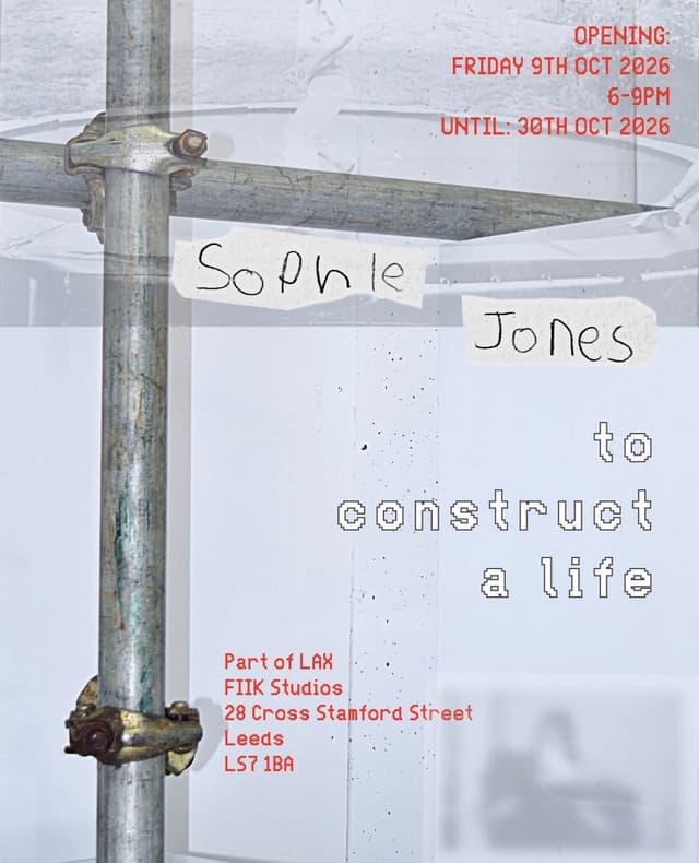 Poster for to construct a life: Sophie Jones